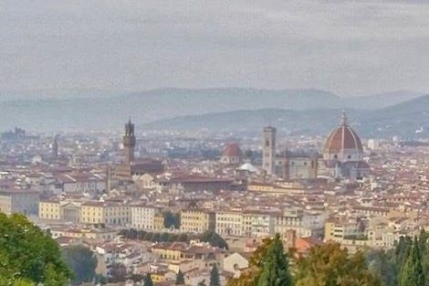 The Florence skyline with the Duomo and Palazzo Vecchio